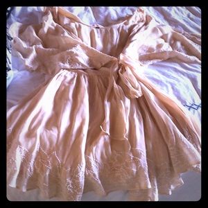 Free People Beaded Wrap Dress Sz S